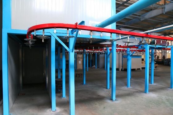 1.2mm Automatyczna linia powlekania proszku ze stali Systemy szybkiego przemysłowego powlekania proszku