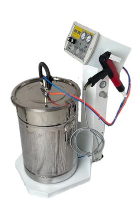 Przemysłowa maszyna do automatycznego elektrostatycznego powlekania metali z pistoletem do rozpylania proszku