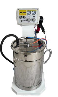 Przemysłowa maszyna do automatycznego elektrostatycznego powlekania metali z pistoletem do rozpylania proszku