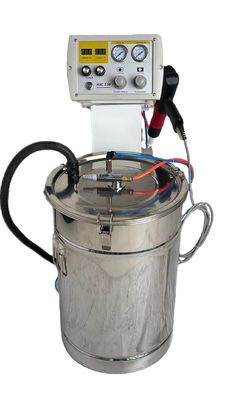 Przemysłowa maszyna do automatycznego elektrostatycznego powlekania metali z pistoletem do rozpylania proszku